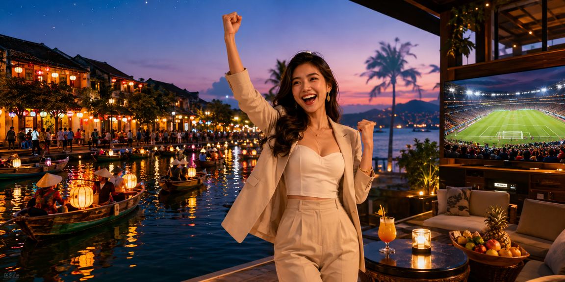 Người dùng nạp tiền và nhận thưởng tại Hội An qua ví điện tử